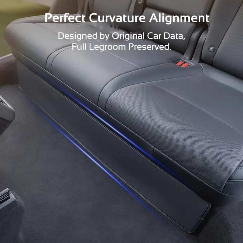 For Tesla Model 3 Highland Y 2024-2026 Juniper Rear Seat Lower Protective Mat PU Anti-kick Pad Protector Cover Car Accessories
