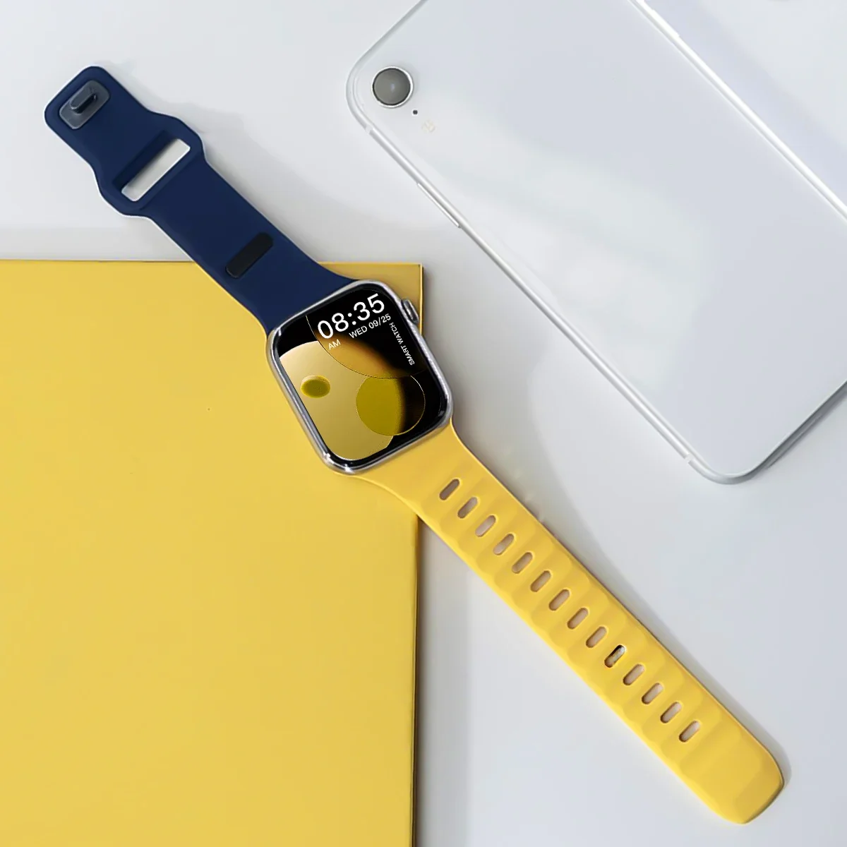 Kreatives Schrägband für Apple Watch 49mm 42 40 44 38 41mm Silikonarmband für iWatch Series 11 10 46mm 9 8 7 6 5 4 SE – Detail 12