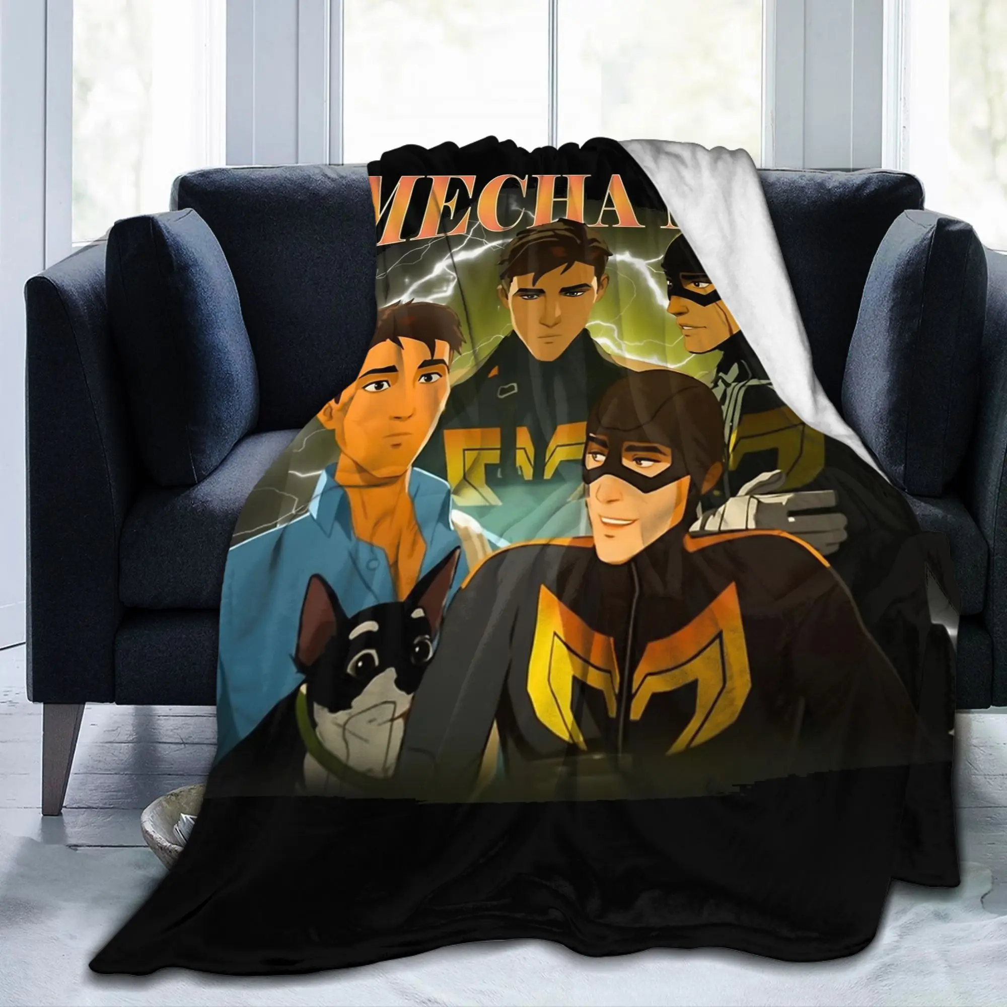 Mecha الرجال روبرت روبرتسون إرسال لعبة البطانيات الصوف الخريف/الشتاء فائقة النعومة رمي بطانية للفراش غرفة نوم المفرش