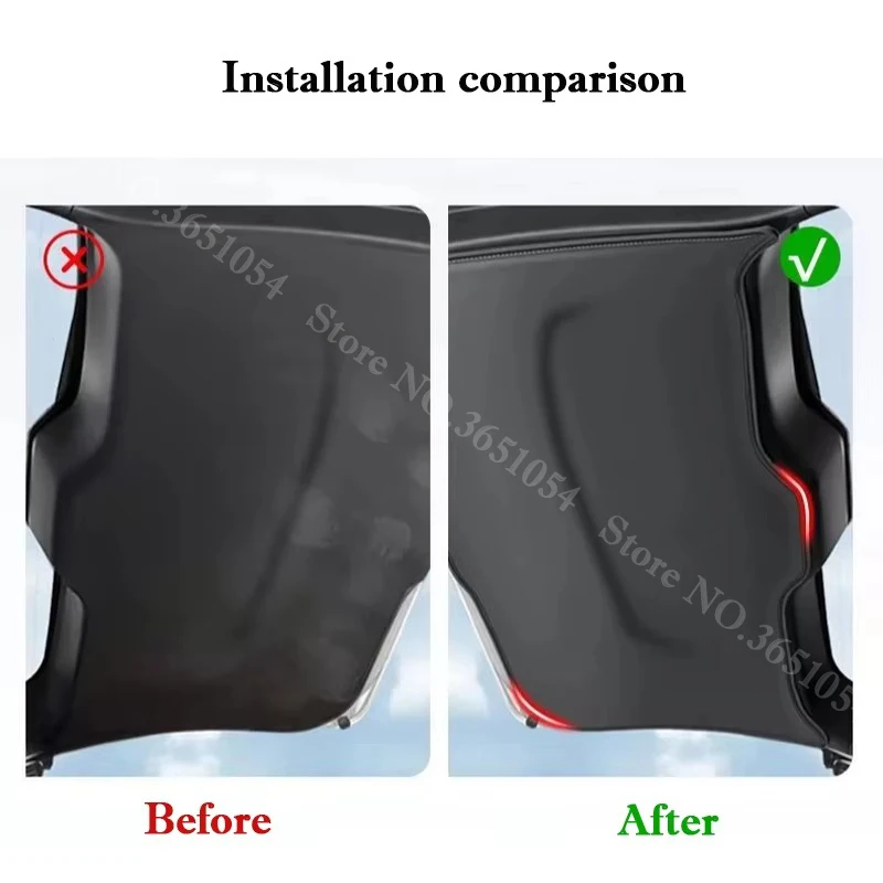 For Venucia VX6 D60 Plus T60 T70 T90 Car Tail Door Protective Sticker Rear Trunk Protective Anti-kick Pad Interior Accessories