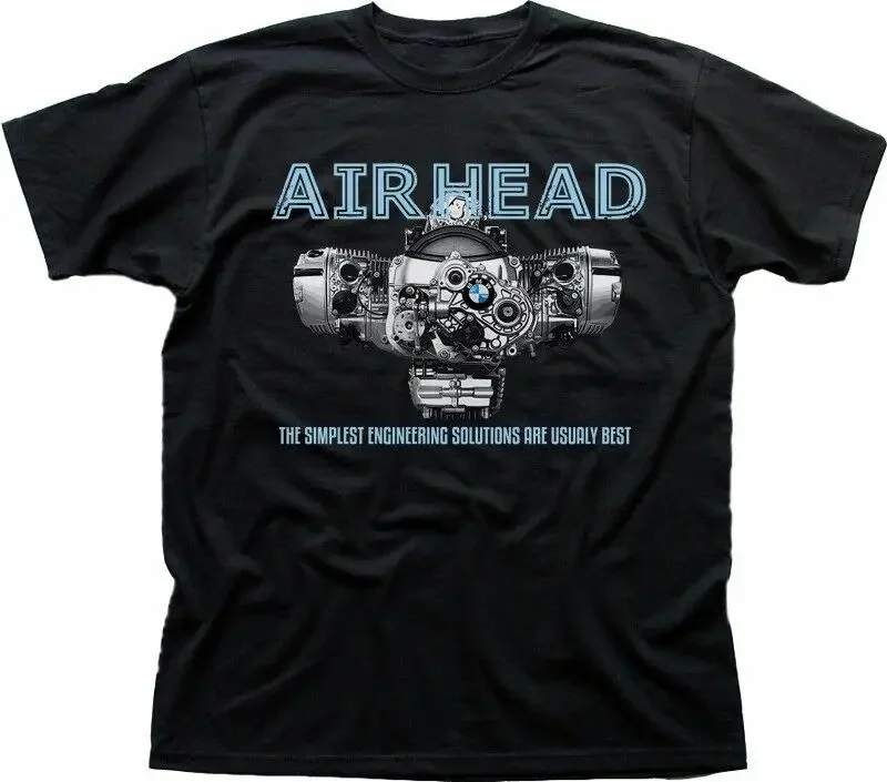 R1200GS RT 1200 Motorcycle Airhead Boxer Engine T-Shirt. Summer Cotton Short Sleeve O-Neck Men's T Shirt New S-3XL