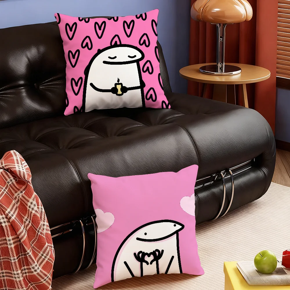 Meme Flork of Cows Funny cushion cover Soft Smooth Hidden Zipper Washable Decorative Couch Bedroom Office Housewarming Gift