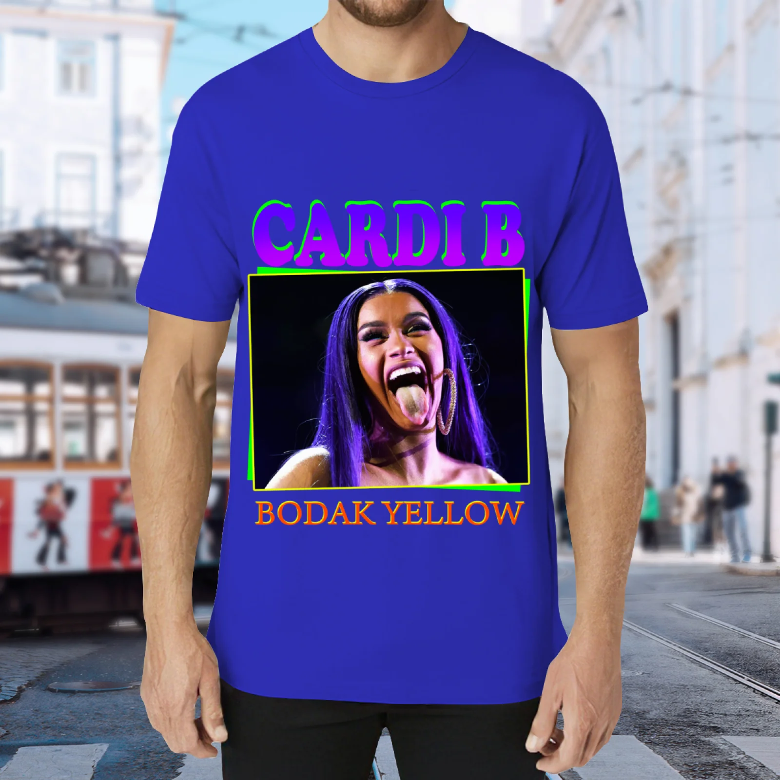 Cardi B Chris Brown Vintage Bootleg Graphic T-Shirt Unisex Hip Hop Streetwear Oversized Cotton Short Sleeve Tee