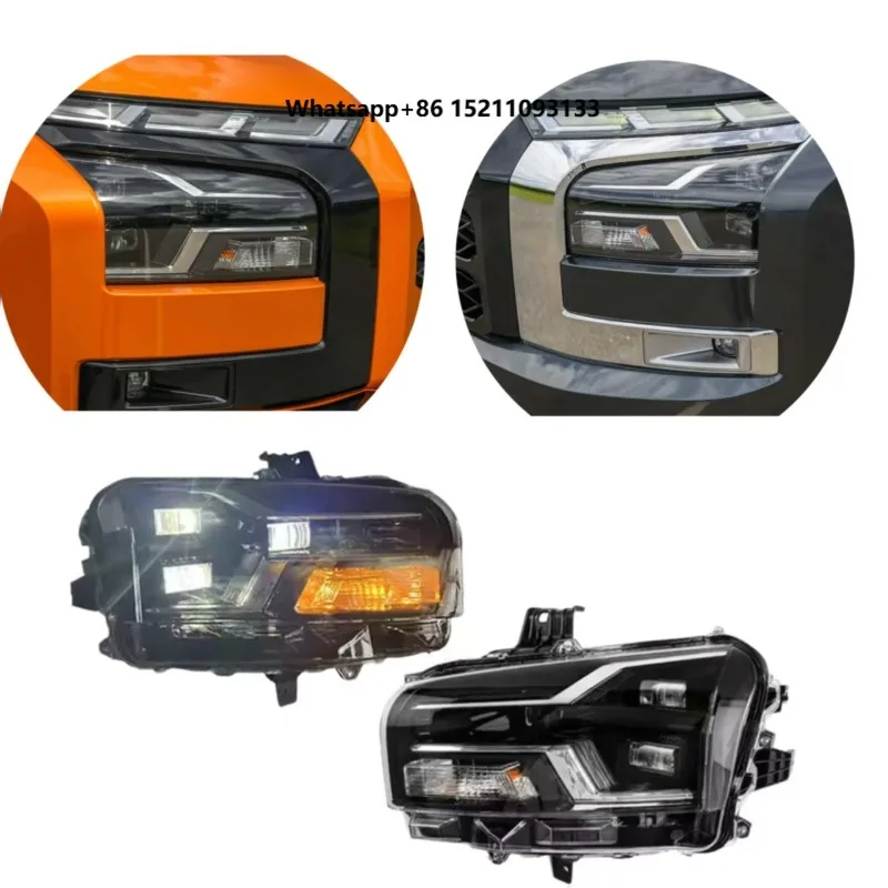 LED Projector Headlight for L200 2023 2024 2025 Body Parts for Cars Front Lights Headlamp  Car Headlight