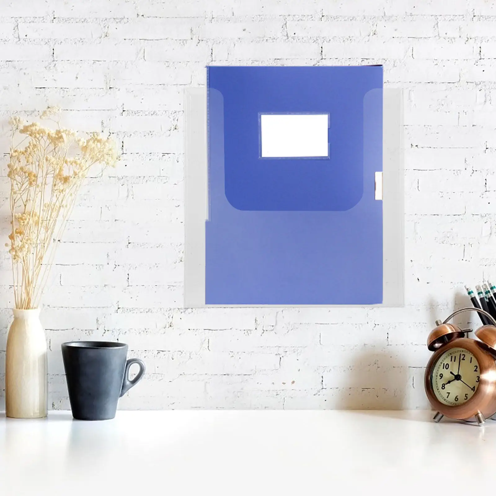 Porte-dossiers mural transparent en acrylique, porte-revues, organisateur de rangement de documents de bureau, présentoir vertical pour dossiers et classeurs