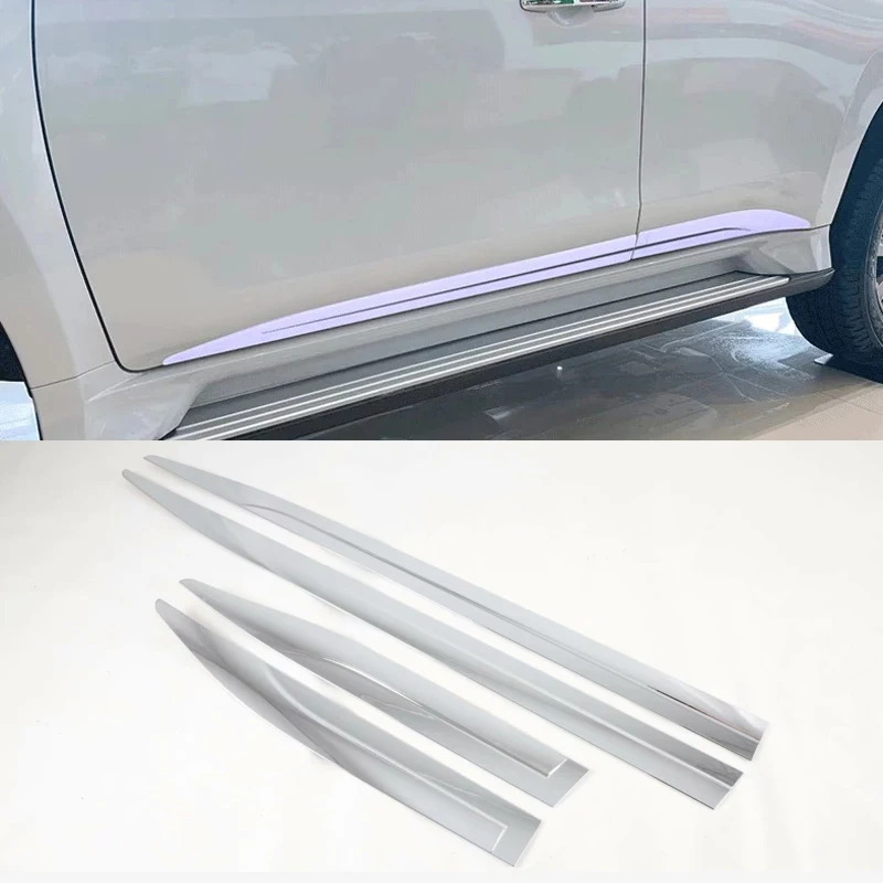 For Mitsubishi Pajero Sport Montero Sport 2019 2020 2021 Car Detector Side Door Body Cover Trim Sticker Molding Bumper Frame