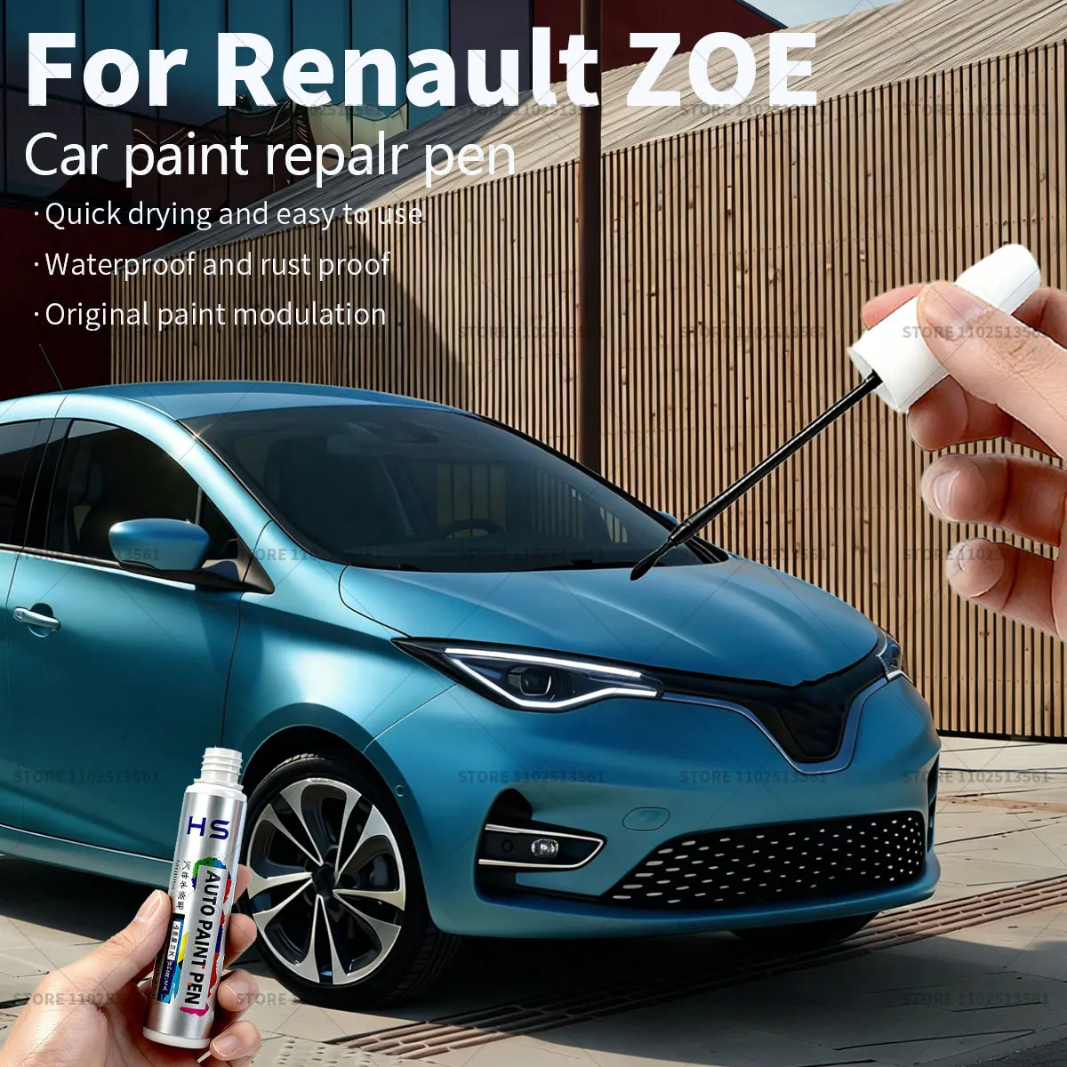 

Ручка-корректор для ремонта царапин, средство для удаления царапин, аксессуары для автомобиля DIY, для Renault ZOE, белый, титановый серый, перламутрово-белый, черный, красный, серый