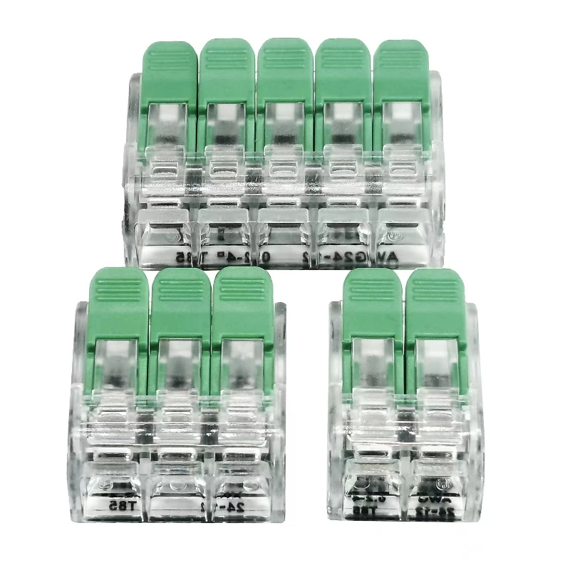 50/100PCS Crimping Type Quick Docking Terminals 32A 450V Lamp Power Connector 2/3/5 Digits Electrical Control Terminals OJ-265