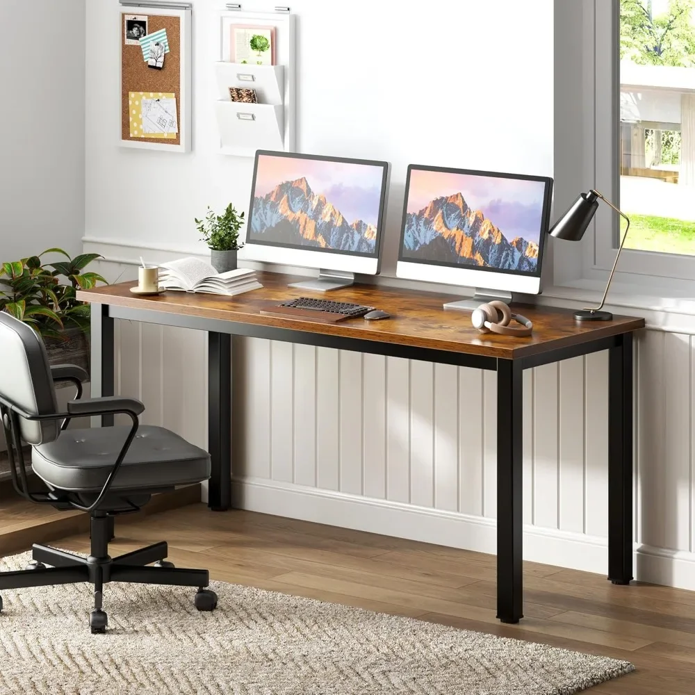 PC Writing Table,Home Office Writing Desk Perfect，Office Computer Desk 54 Inches Modern Simple Heavy Duty Working Study Table