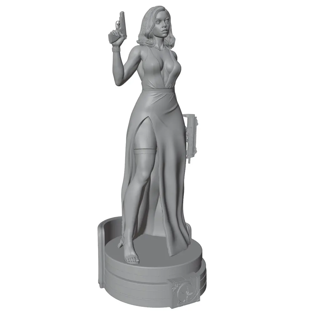 Figura resina miniatura sin pintar para juegos de rol y coleccionismo - imagen 3