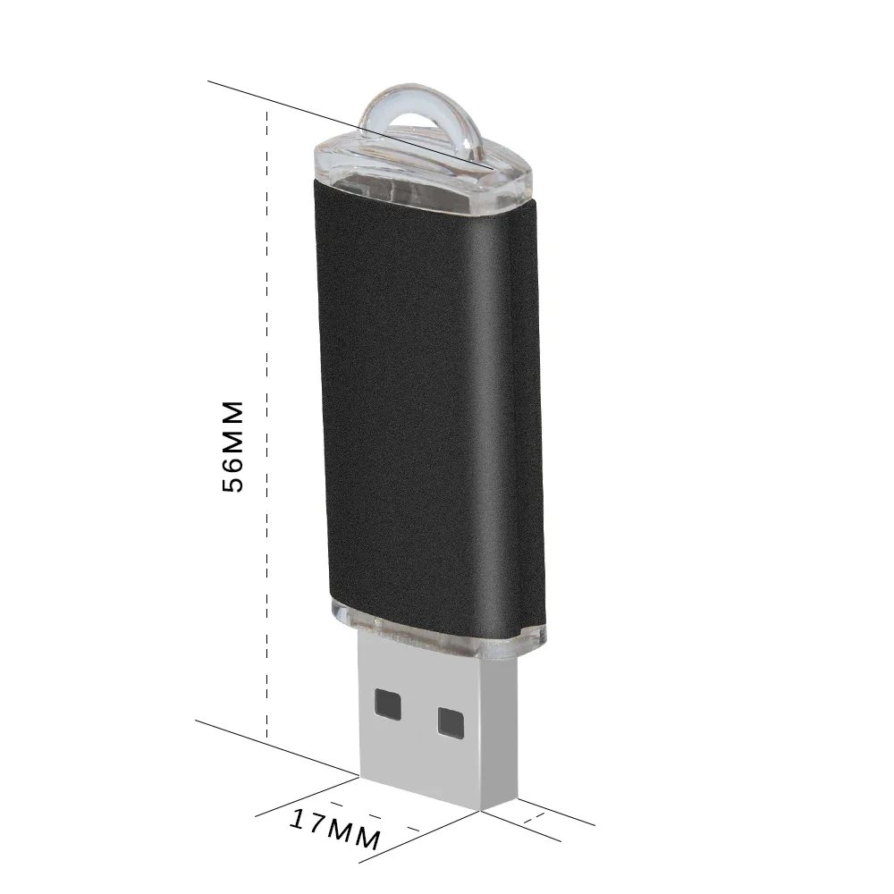 Unidad flash USB de alta calidad, pendrive resistente al agua de 128 MB, capacidad Real de disco u, 50 piezas, 4GB-256 GB