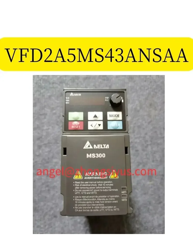 VFD2A5MS43ANSAA Used Delta Inverter 0.75kw 380V Operation Function OK