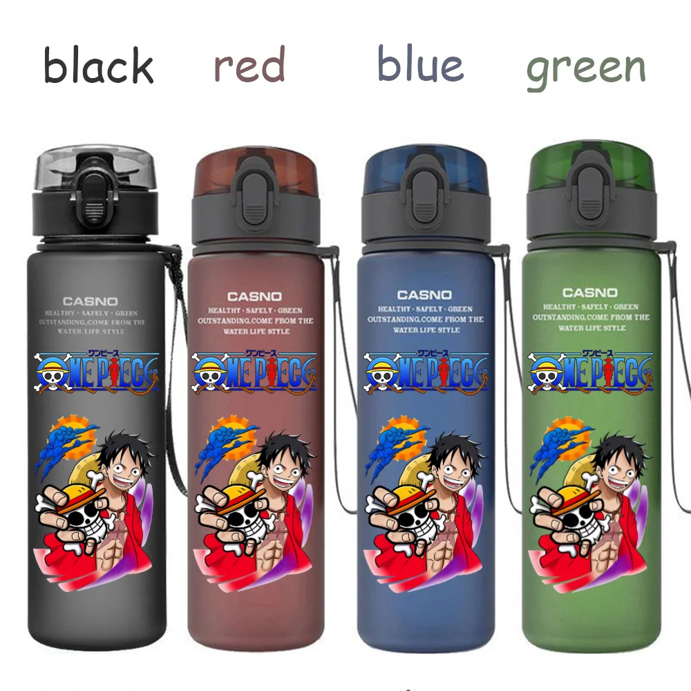 560ML One Piece Water Cup Children Portable Plastic Cartoon Luffy Nami Ace Outdoor Large Capacity Sport Water Drinking Bottle view 6