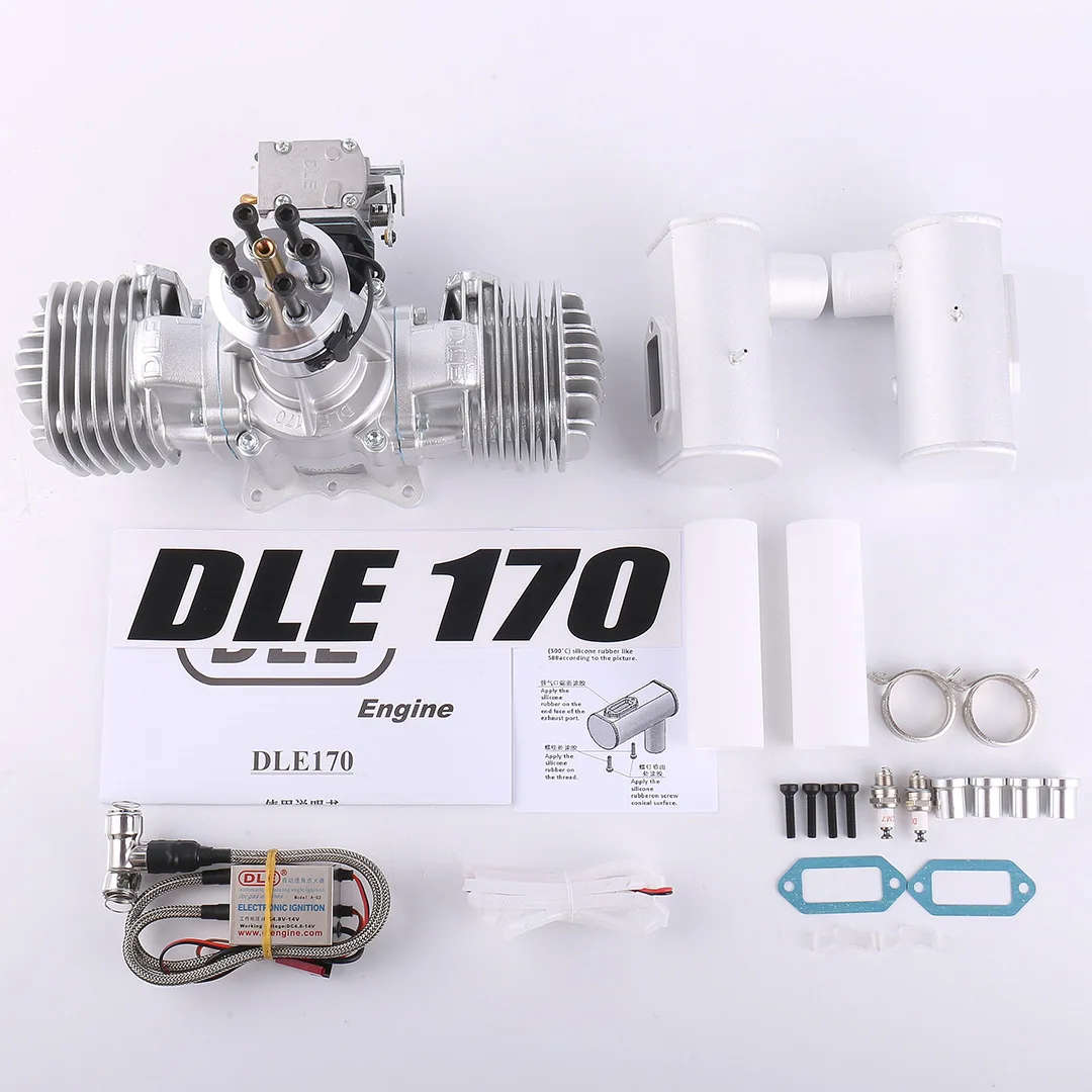 Original DLE 170CC Twin Cylinder 2-strokes Gasoline / Petrol Engine DLE170 for RC Airplane