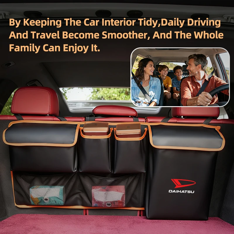 Organizador de Porta-Malas para Carro, Bolsa de Armazenamento de Ferramentas, Bolso para Encosto de Banco para Daihatsu Terios, Sirion, Mira, Materia, Rocky, YRV, Feroza, Charade
