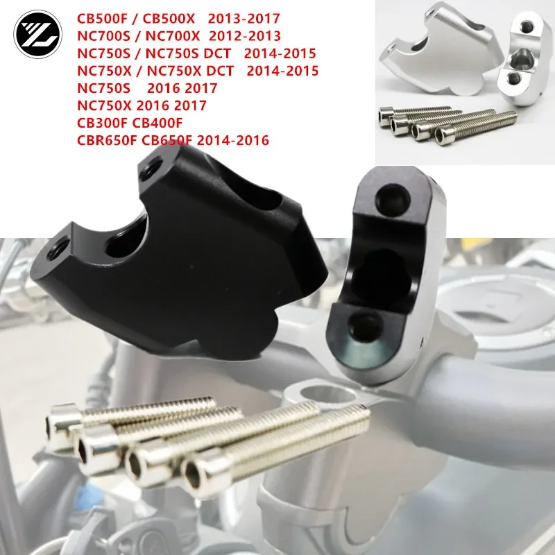 

CB500X Motorcycle Handle Bar Clamp Raised Extend Handlebar Mount Riser For Honda CB500X 2019 2020 CB cb500x Handlebar Riser