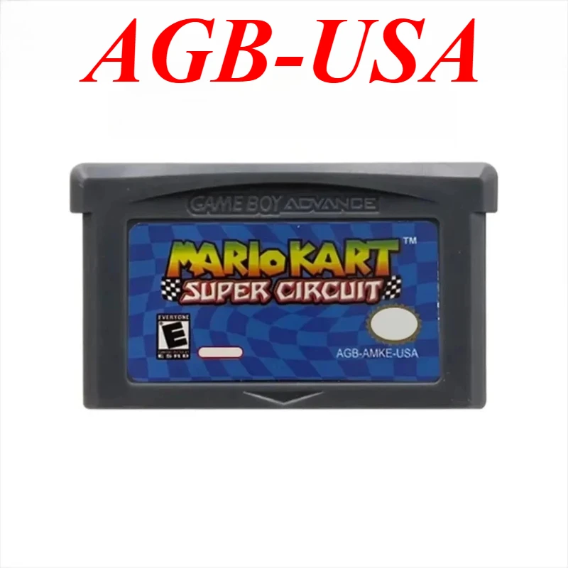 USA/EUR 32-Bit GBA Spielmodul Mario-Serie Videospielkonsolen-Karte Super Mario Bros ADVANCE Wario Land4 Golf Mario Kart