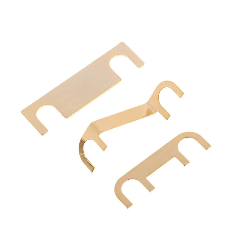1Pair Speaker Pure Copper Connection Piece Four Column Double Line Sound DIY Audio Junction Box Straight Piece Thick Copper image 3