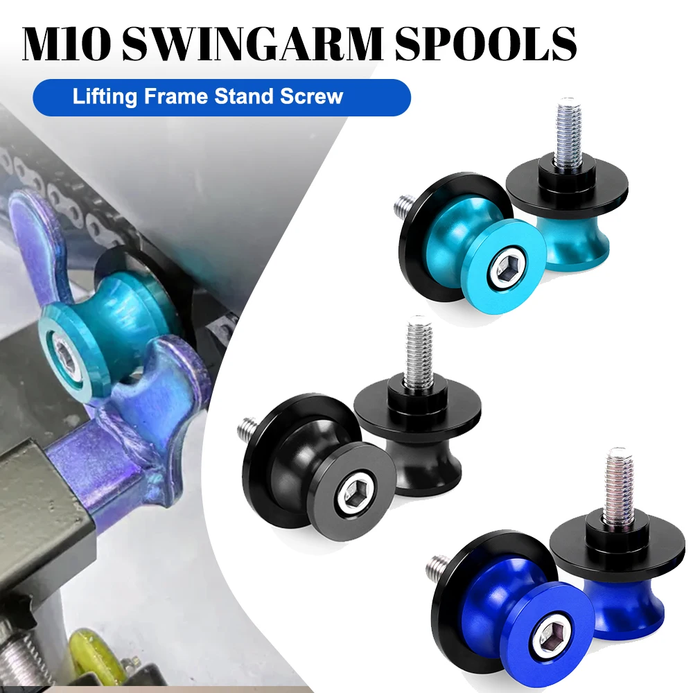 

For CFMOTO 250SR 450ss 400GT 650GT 650MT 650NK 700CLX 800MT 700MT Motorcycle Swingarm Spools Rear Stand Screws Sliders 10mm