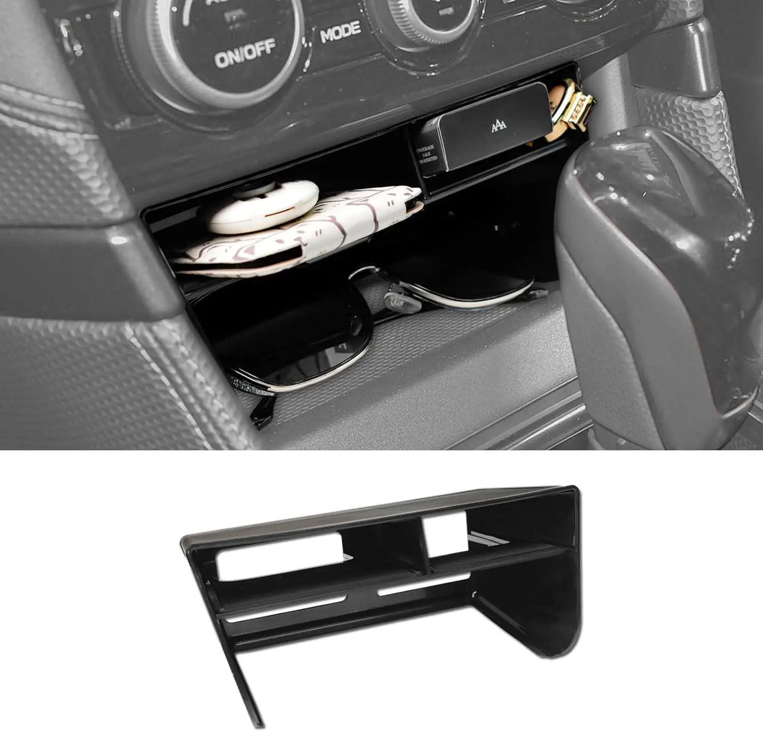 

TACOBRO Center Console Organizer for Subaru Forester 2019 2020 2021 2022 2023 2024 Accessories Middle Console Storage Box Tray