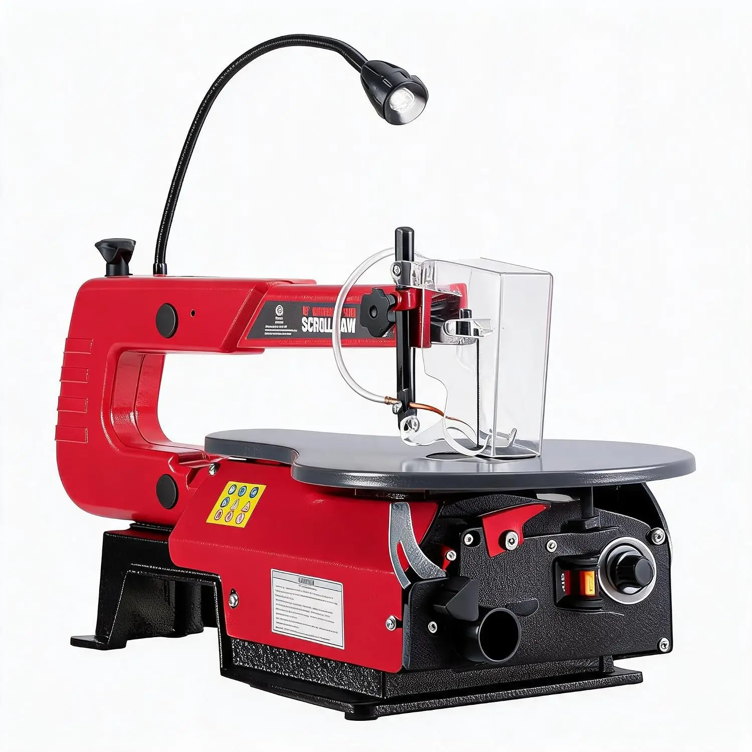 Tacleekii 16 in Scroll Saw, Variable Speed, 45 Degree Tilt Table LED Work Light Dust Port, for Detailed Woodworking Craft Cuts and DIY Projects