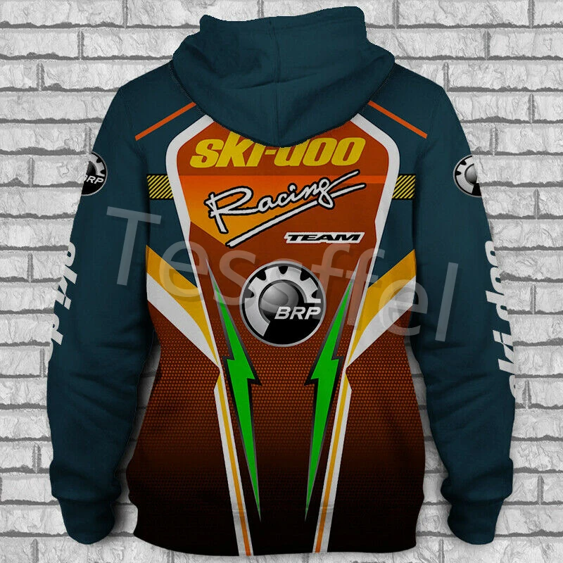2024 New Can-am 3D Printed New Fashion Men's Hoodie Personality Zipper Jacket Motorcycle Unisex Hip Hop Sportswear