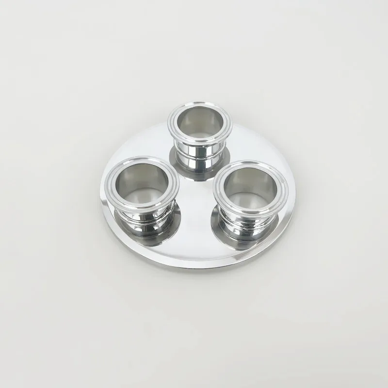 

Санитарная плоская крышка/крышка с тройным зажимом 5 дюймов (127 мм), наружный диаметр 145 мм с наконечником 1,5 дюйма * 3 для экстрактивной дистилляции, SS304