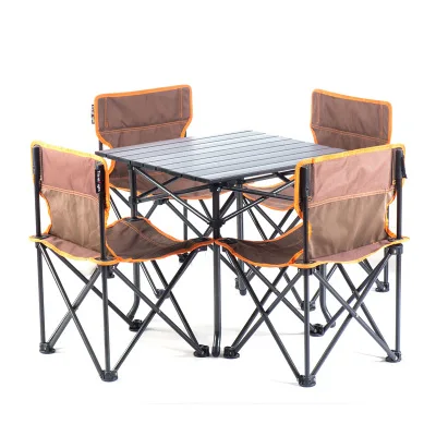 5/ 7 PCS Set Outdoor Garden Furniture set Folding dining Table and Chair set