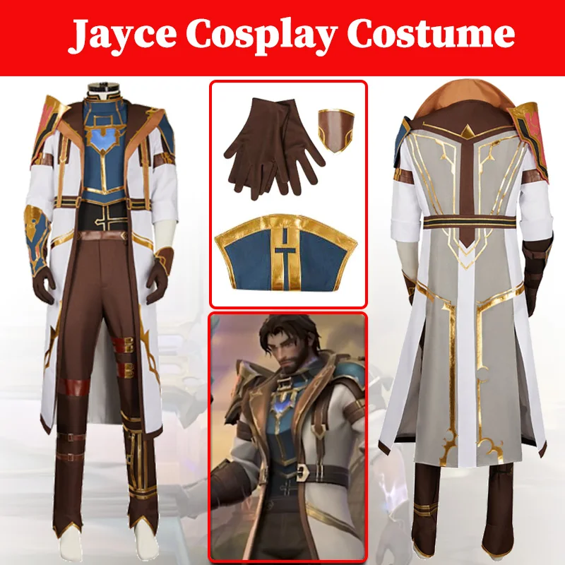 Arcane Season 2 Jayce Cosplay Men Costume Game LoL Disguise Fantasia Outfits Male Adult Boys Dress Up Halloween Suits Customized