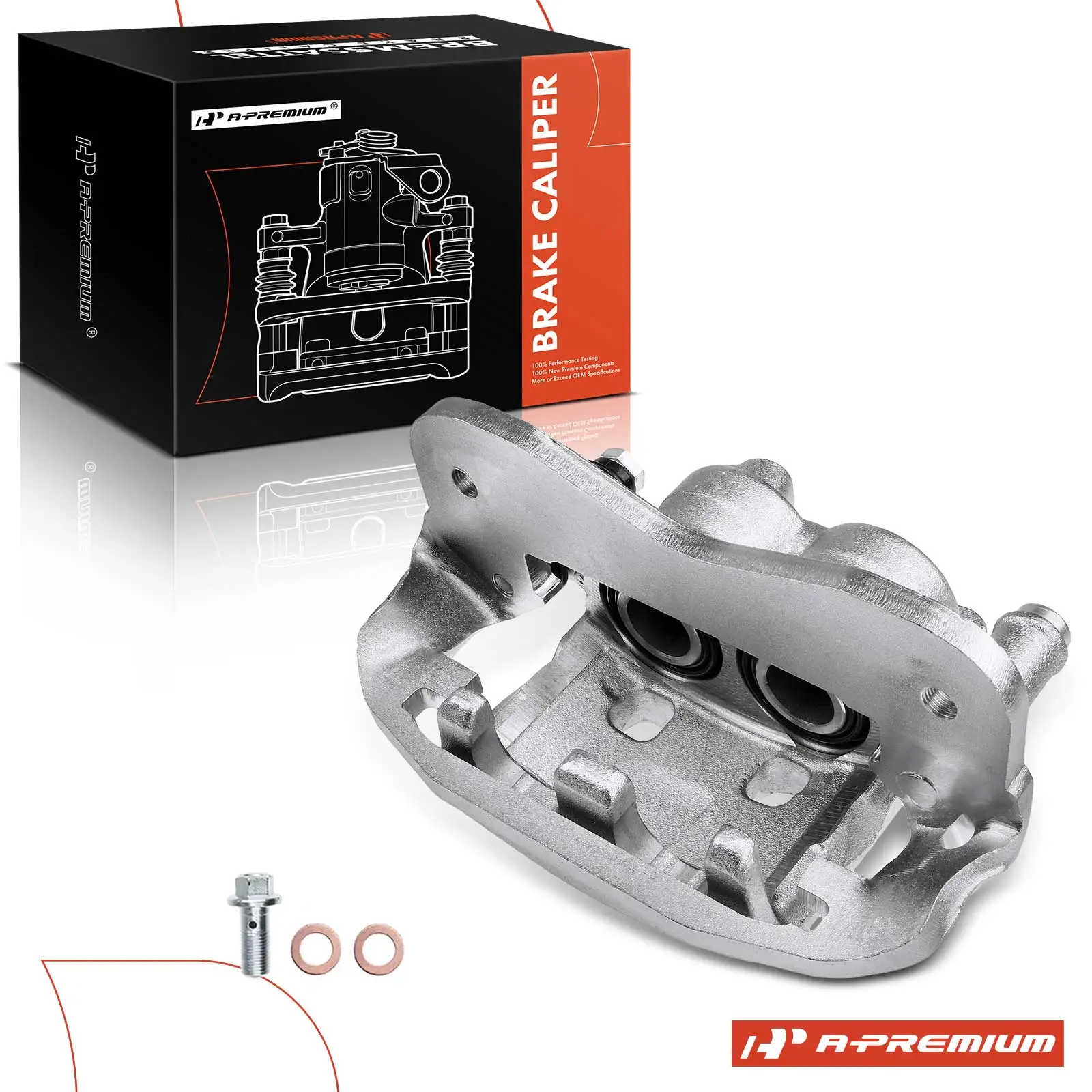 A-Premium Front Left Brake Caliper with Bracket & Metal Piston for Toyota Previa 1991-1996