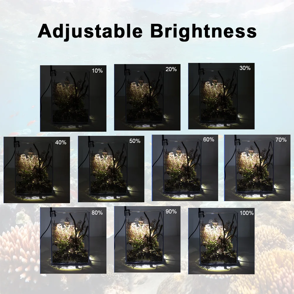 USB Aquarium Light Lighting plants Grow Light Super Slim LED 3W Aquatic Plant Lighting Waterproof Clip-on Lamp For Fish Tank image 3