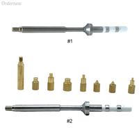 TS100 Soldering Iron Tip M2-M8 Brass Hot Melt Insert Nut Insertion Kit Insert Internal Thread Head for TS100 TS101 PTS200 PTS201