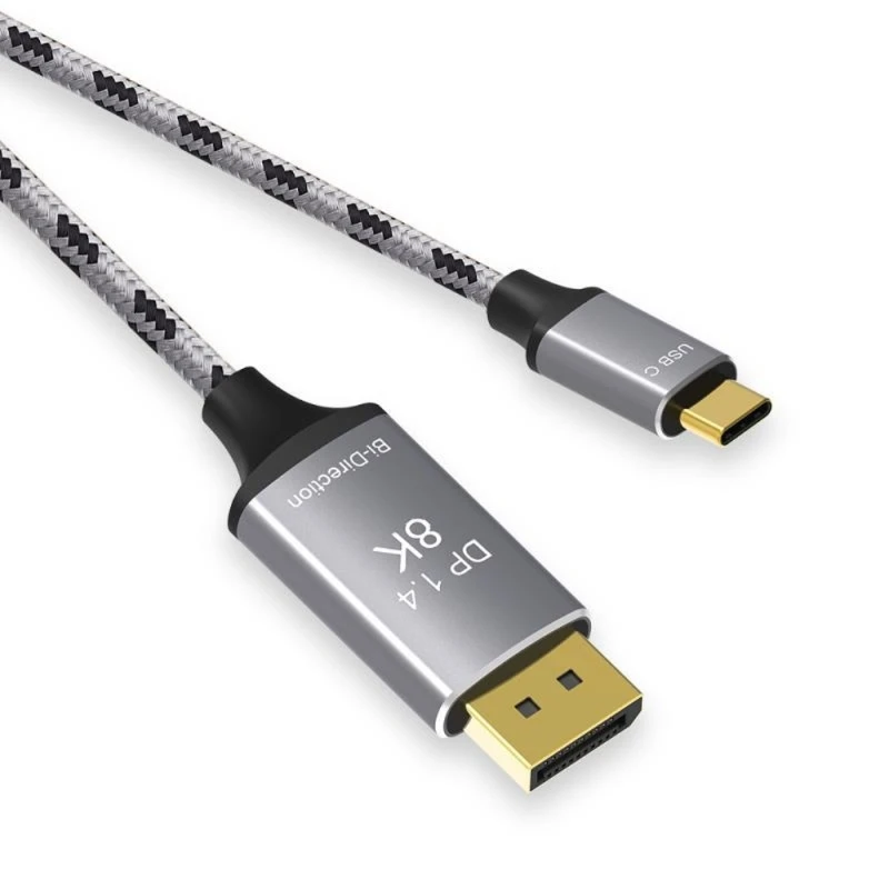 

USB C To DisplayPort 1.4 Cable 2M, 8K@60Hz High Resolution Video Support for Smartphones and Tablets