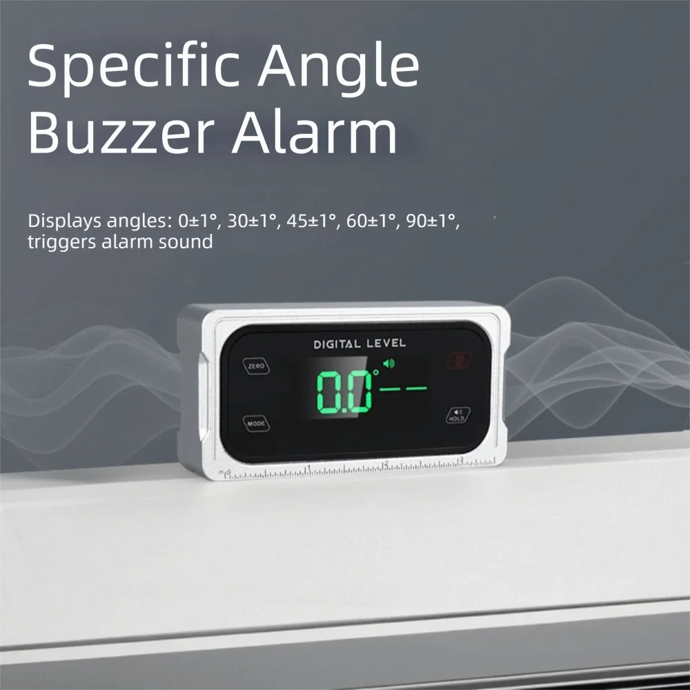 Digital Display Level Angle Gauge With Magnetic Base 4 x 90° Inclinometer Box High-precision Waterproof Angle Finder