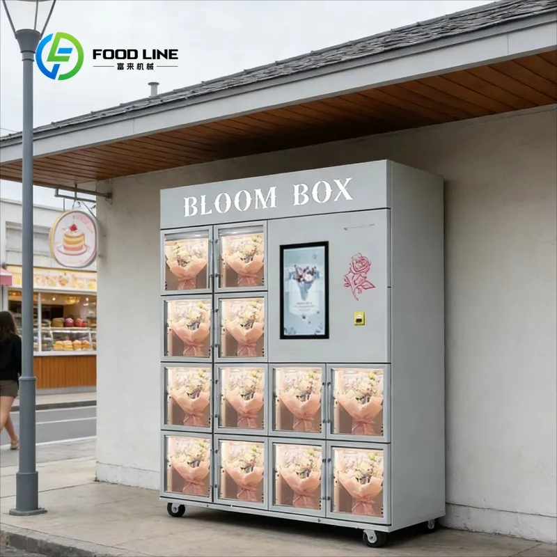 Custom Made Flower Vending Machine 24-hour Indoor/Outdoor Unmanned Self-service Touchscreen Multiple Payment Options
