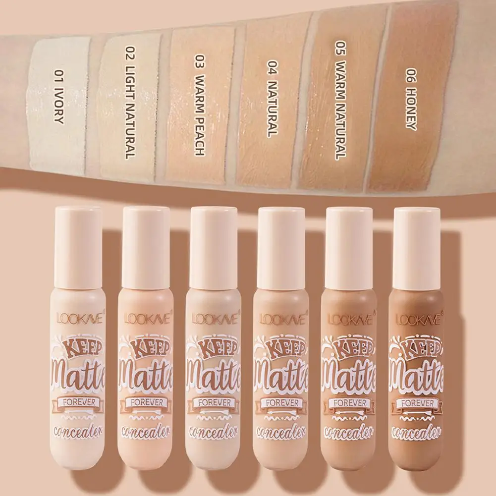 1Pc Vloeibare Concealer Houdt Matte Afwerking Lichtgewicht Romige Formule Met De Hele Dag Volledige Dekking Verbergt Kreukbestendig