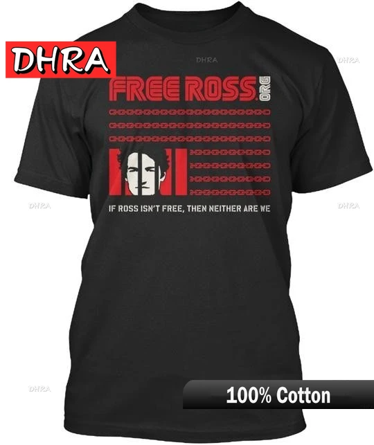 الحرة روس Ulbricht 2016 تي شيرت Y2K لطيف كول لطيف العصرية الإبداعية الذكور الجرافيك بلايز منفعل الرجعية الإبداعية تي شيرت شيك