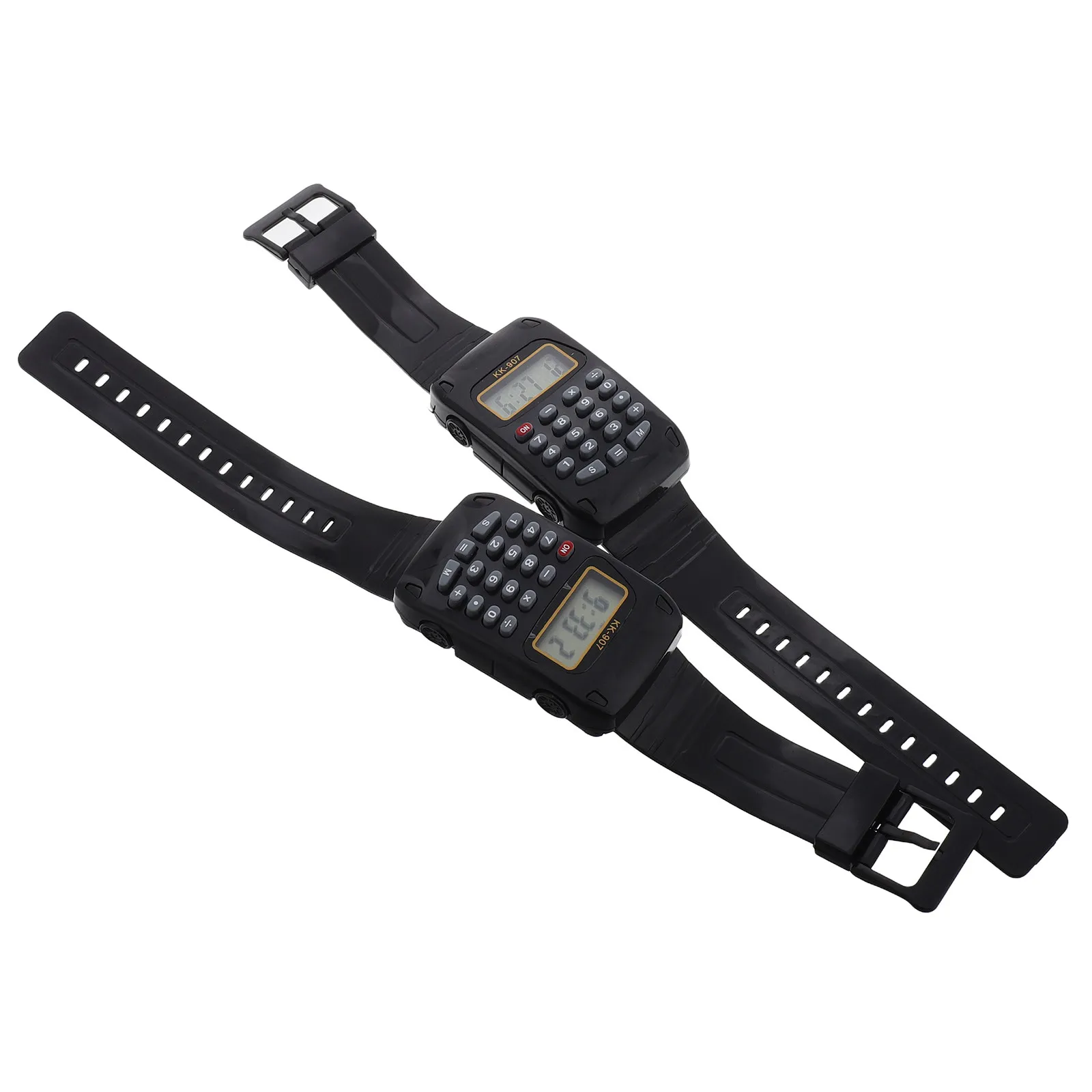 2Pcs Children's Calculator Digital Wristwatch Multifunction Portable Educational Math Watch Suitable for School