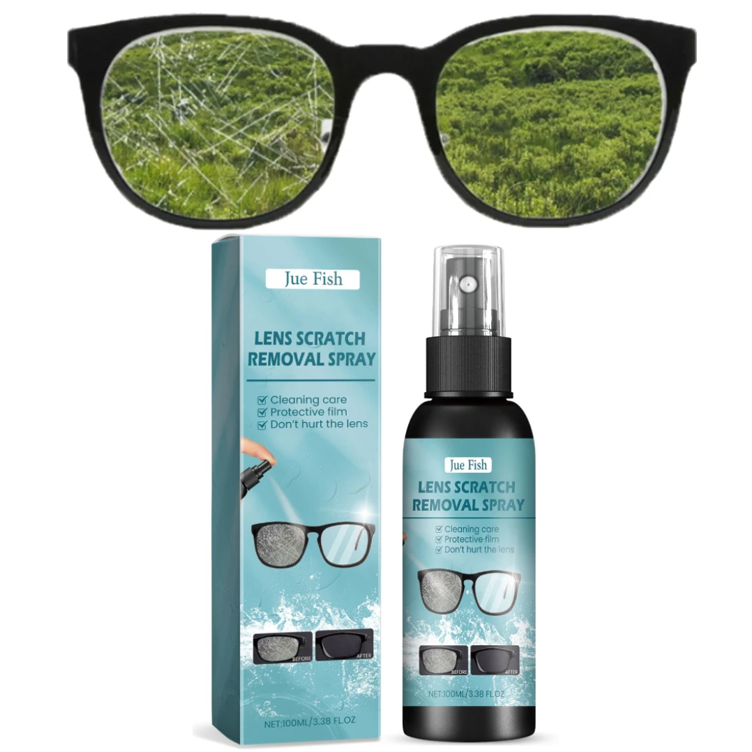 100ml Eyeglass Lens Scratch Removal Spray Sunglasses Scratch Remover Glasses Lens Scratch Remover Glasses Repair Liquid Spray