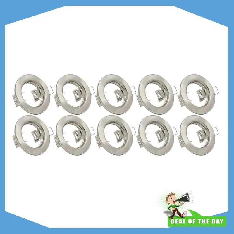 

24-Hour Delivery Round Satin LED Recessed For Ceiling Light Mounting Frame Spotlight Fittings Downlight For Ceiling Spotlight MR