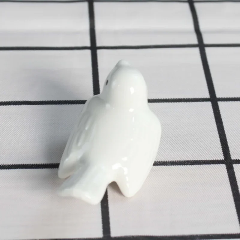 Set of 2 Miniature Zakka Ceramic Birds - Cute Room Decor Photographic Props