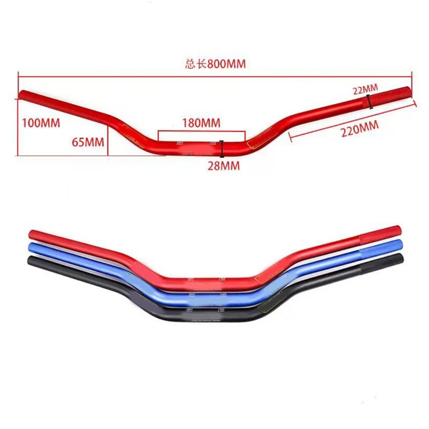 

28mm CNC Aluminum Alloy Motorcycle Handlebars High Handle Grips Suitable For Dirt Bike
