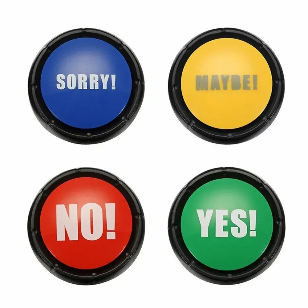 High Quality Plastic Sound Button 85db Party Gift Sound Talking Funny Button Holiday Supply Talking Button