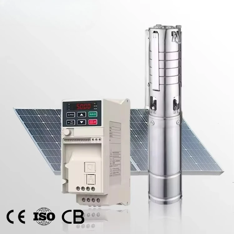 5500w Multi Stage Pump High Head Water Pump 5500w4 Inch Irrigation Pumps with Panel System Solar Water Pump