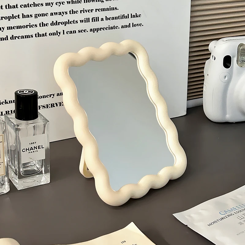 

Girls Cute Makeup Mirror Small Aesthetic Portable Pink Makeup Mirror Bedroom Kawaii Espelho De Maquiagem House Accessories