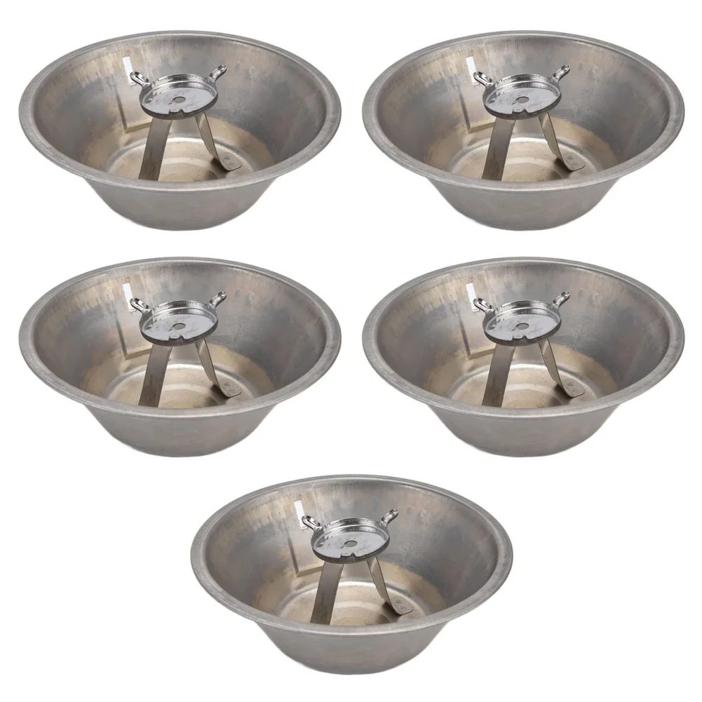 5Pcs 3 Claw Range Hood Oil Cup Grease Trap Bowl For Kitchen Extractor Fan Air Quality Parts Accessories Replacement