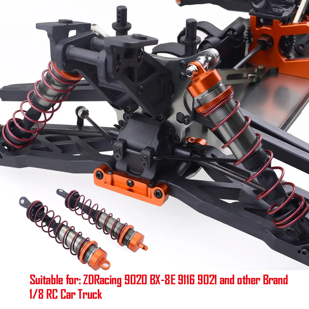 ZD Racing 2Pcs/4Pcs 1/8 RC Car Metal Shock Absorber 120mm Front 140mm Rear Shock Absorber for 9020 BX-8E 9116 1/8 RC Car Parts