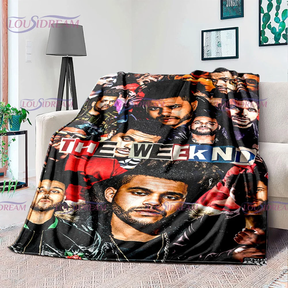 3D Fashion Printed Die Weeknd Pop Singer Blanket for Bed Canada Singer Blanket Sofa Thin Blanket Customized Blankets Fans Gift