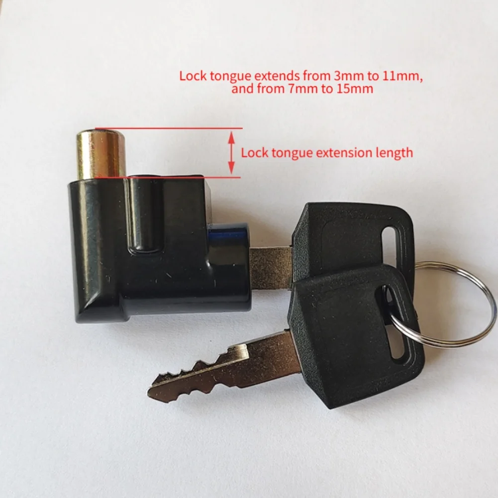 Compact Battery Lock For E-bikes Anti-theft Lock Anti-theft Head Tube E-bike Box Lock Robust Aluminum Construction