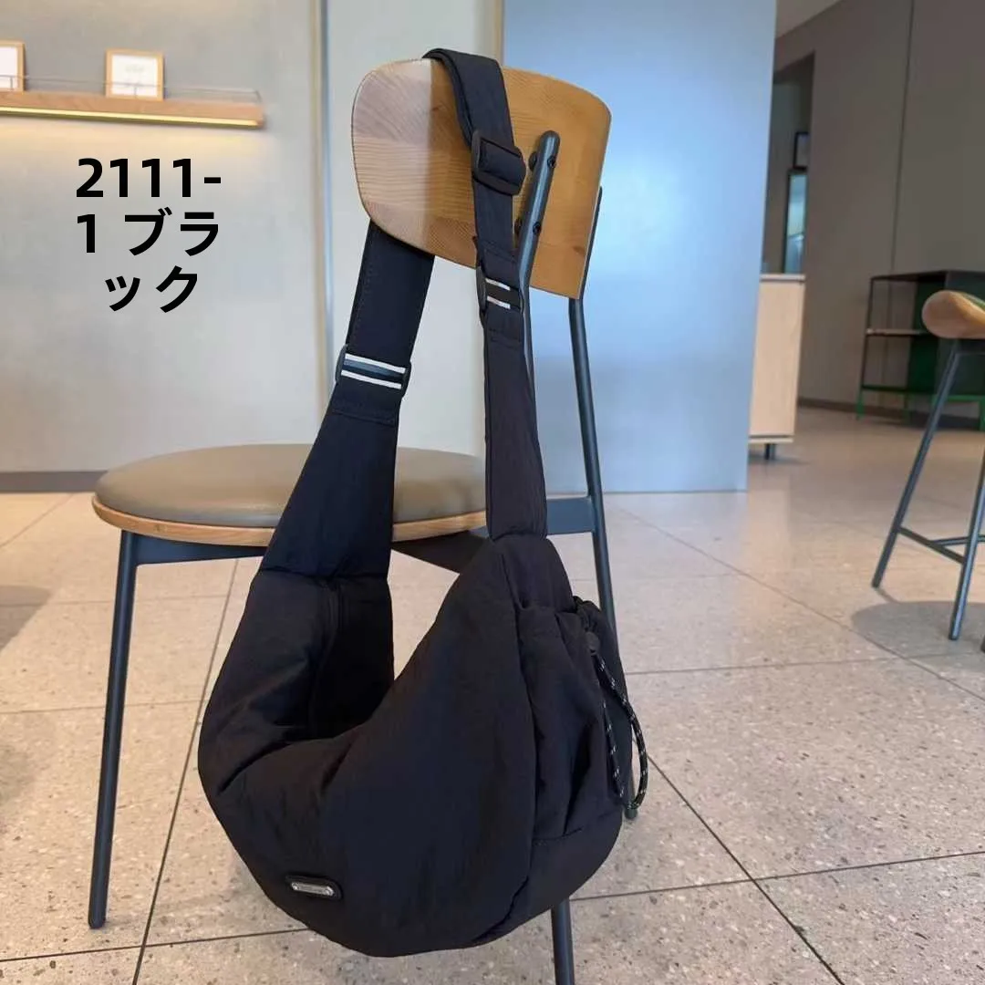 カジュアルな餃子型大容量シングルショルダーバッグ学生レジャークロスボディバッグシンプルなファッショントレンディなサッチェル財布